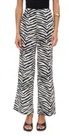 Simonmiller Pia Poplin Pants Zebra Print In Black