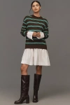 Simonmiller Pip Poplin Combo Sweater In Green
