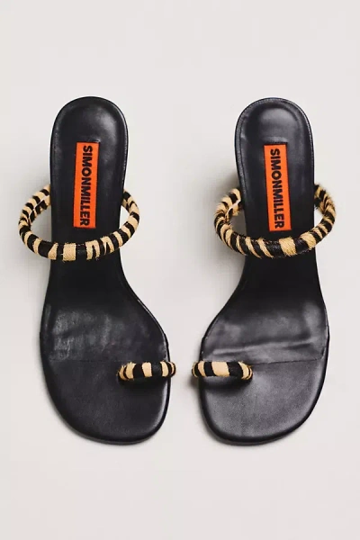 Simonmiller Pipe Toe-strap Heels In Black