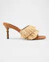 Simonmiller Playa Straw Bamboo-heel Mule Sandals In Natural