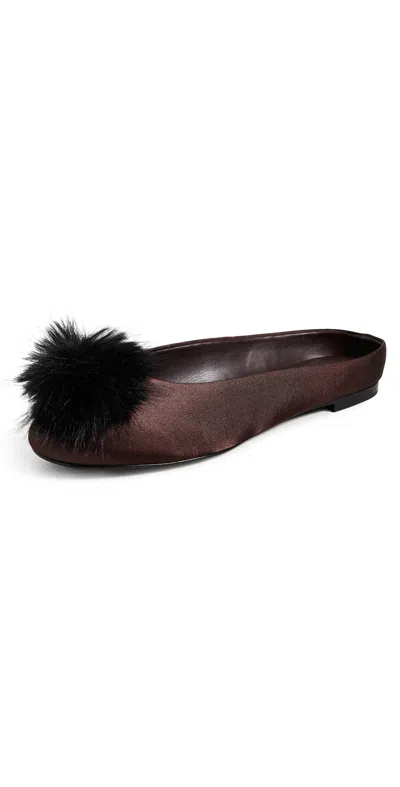 Simonmiller Pom Pom Riad Mules Espresso In Brown