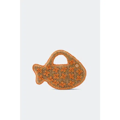 Simonmiller Puka Fish Raffia Handbag