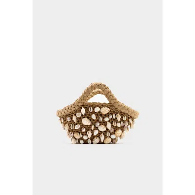 Simonmiller Raffia Shelly Bag In Brown
