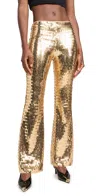 Simonmiller Robo Sequined High-rise Wide-leg Pants In Star Gold