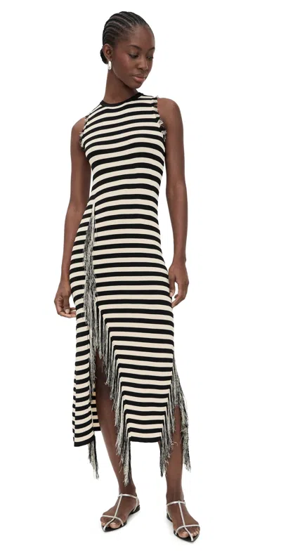 Simonmiller Sabine Knit Dress Black/white Stripe