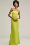 Simonmiller Sculpted Strapless Linen Blend Maxi Dress