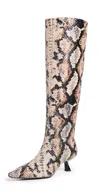 SIMONMILLER SNAKE TALL KUKI BOOTS SNAKE PRINT