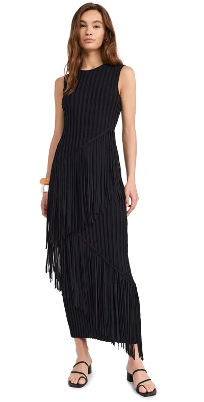 SIMONMILLER SPIRAL DRESS BLACK