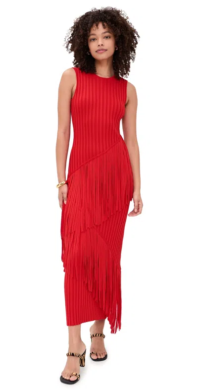 Simonmiller Spiral Dress Paprika In Red