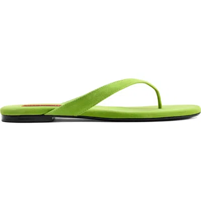 Simon Miller Simonmiller Suede Riviera Thong Sandal In Green