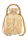Simonmiller Tiki Fringe Bag In Beige
