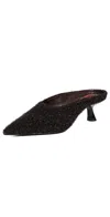 Simonmiller Tinsel Pointed Gala Mules Chocolate In Black