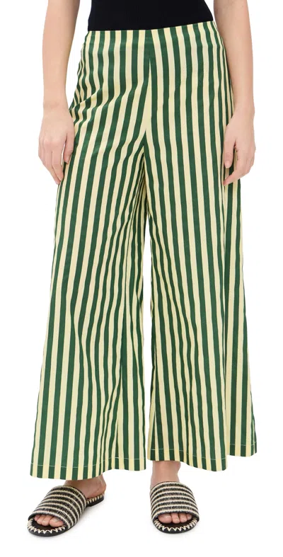 Simonmiller Toni Poplin Pants Gummy Green/ecru