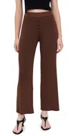 Simonmiller Val Knit Pants Choco Brown Combo In Gold