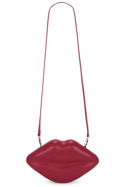 SIMONMILLER VEGAN LEATHER LIP CLUTCH