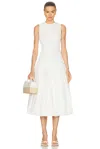 Simonmiller Yanez Poplin Combo Dress In Macadamia