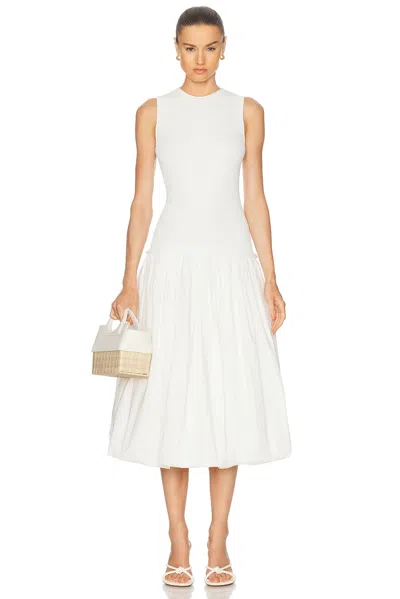Simonmiller Yanez Poplin Combo Dress In Macadamia