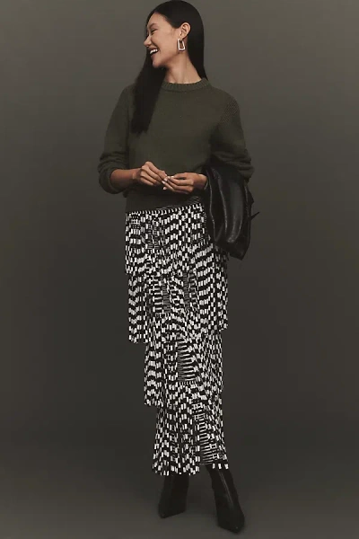 Simonmiller Za Za Fringe Knit Midi Skirt In Multi
