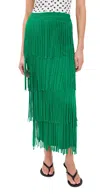 Simonmiller Za Za Knit Fringe Skirt Jade In Jade