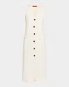 Simonmiller Zapata Linen-blend Midi Dress In Chalk