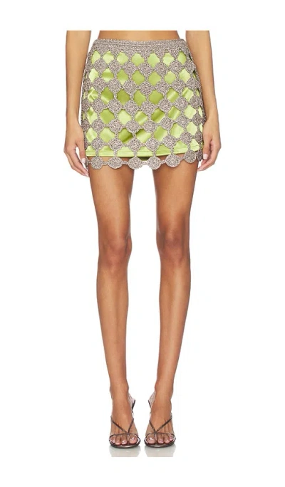 Simonmiller Zera Crochet Mini Skirt In Multi