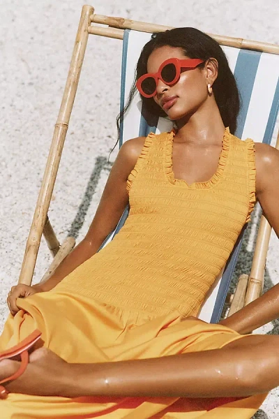 Simonmiller Zini Poplin Midi Dress In Yellow