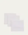 Simonnot Godard Men's 3-pack Hand-rolled Egyptian Cotton Handkerchiefs In White