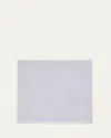 Simonnot Godard Men's Alma Satin-edge Egyptian Cotton And Linen Handkerchief In Silver White