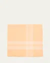 Simonnot Godard Men's Check Fine Cotton Scarf