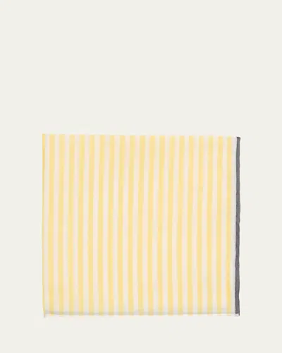 Simonnot Godard Men's Cotton Bengal Stripe Handkerchief