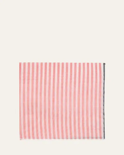 Simonnot Godard Men's Cotton Bengal Stripe Pocket Handkerchief