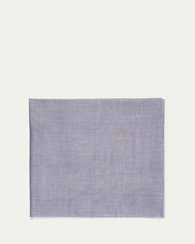 Simonnot Godard Men's Cotton Satin-edge Handkerchief