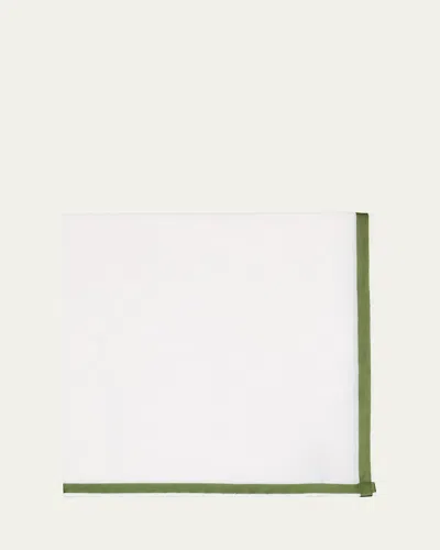 Simonnot Godard Men's Cotton Woven Color Edge Handkerchief