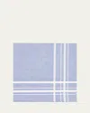 Simonnot Godard Men's Egyptian Cotton Check Pocket Square In Blue