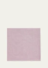 Simonnot Godard Men's Mineral Cotton Pocket Square In Purple