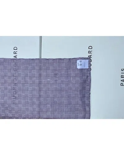 Simonnot Godard Men's Striped Checkerboard Pocket Square