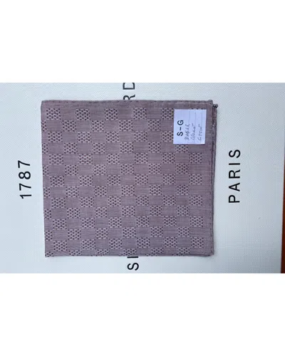 Simonnot Godard Men's Tonal Checkerboard Pocket Square