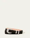 Simonnot Godard Men's Western Nubuck Suede Belt