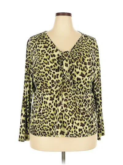 Pre-owned Simonton Says Long Sleeve T-shirt In Green