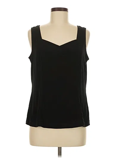 Pre-owned Simonton Says Sleeveless Blouse In Black