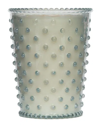 Simpatico Kashmir Hobnail Glass Candle In Grey
