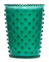 Simpatico Marine Hobnail Glass Candle In Aqua