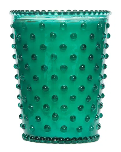Simpatico Marine Hobnail Glass Candle In Aqua