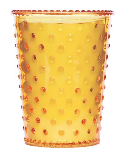 Simpatico Pina Colada Hobnail Glass Candle In Yellow