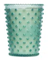 Simpatico Skye Hobnail Glass Candle In Teal
