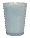 Simpatico Snow Hobnail Glass Candle In Multi