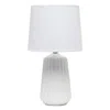 Simple Designs Pleated Base Table Lamp