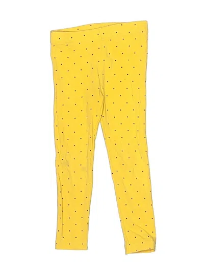 Pre-owned Simple Joys By Carter's Kids' Leggings In Yellow