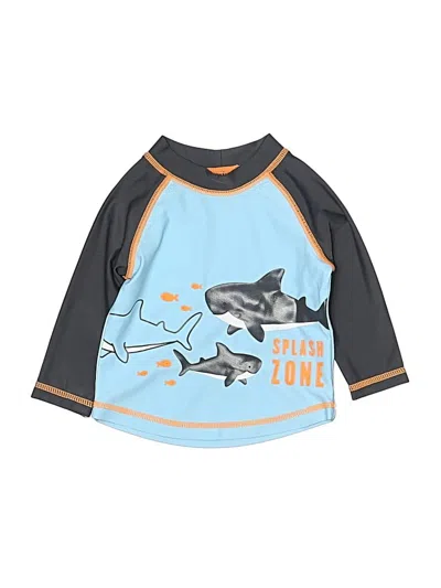 Pre-owned Simple Joys By Carter's Babies' Rash Guard In Blue