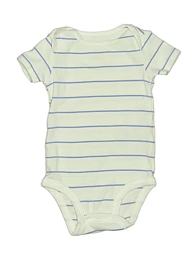 Pre-owned Simple Joys By Carter's Babies' Short Sleeve Onesie In Green